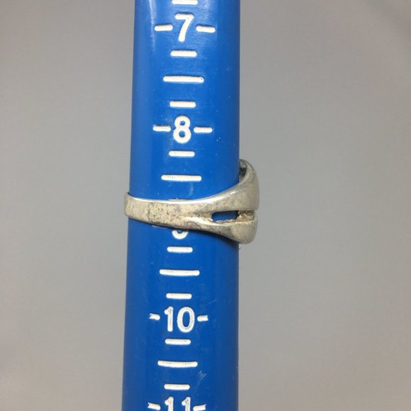 Sterling Silver Two Band Wave Ring - Picture 12 of 12